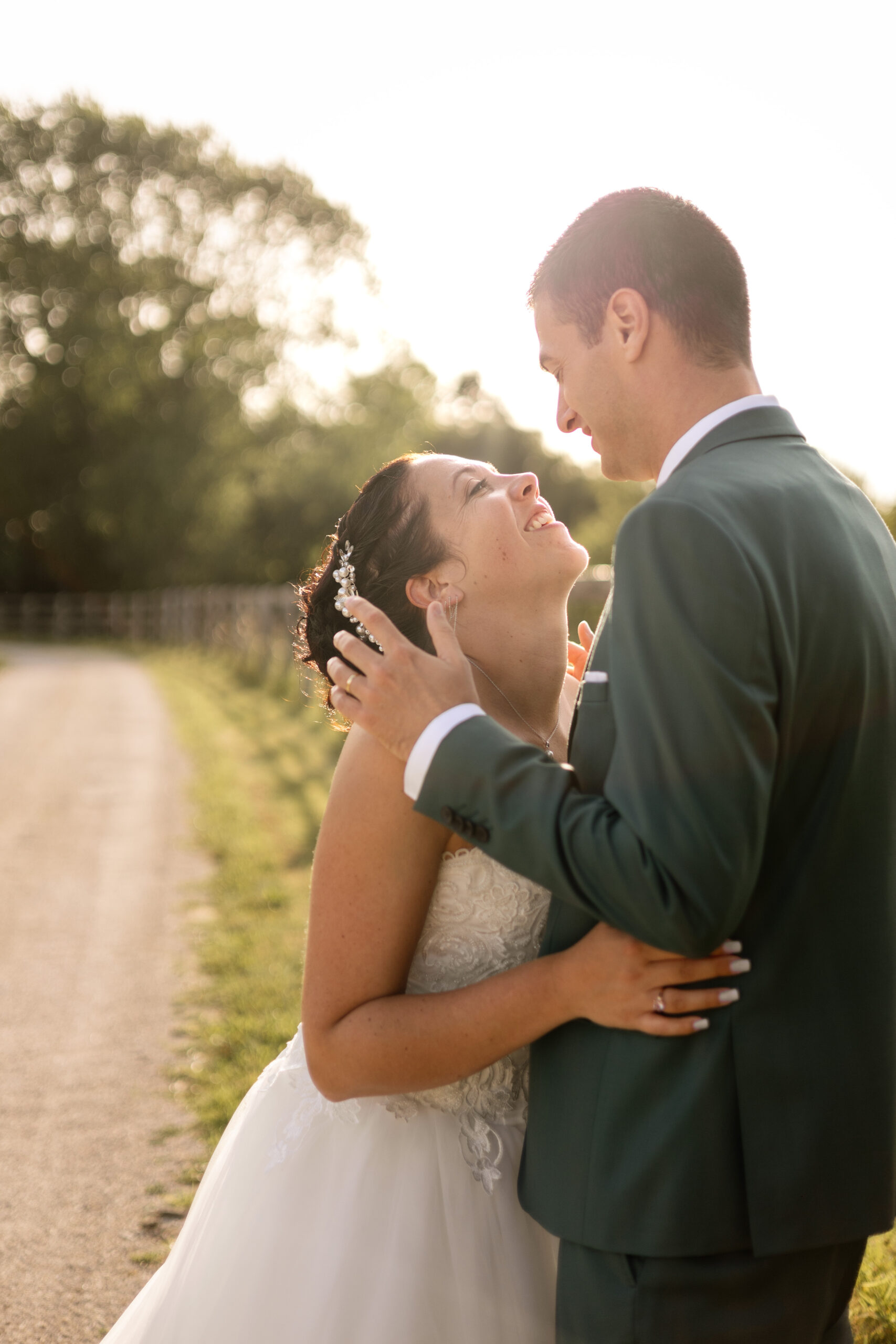 photographe mariage Normandie, photo mariage couple lumineux